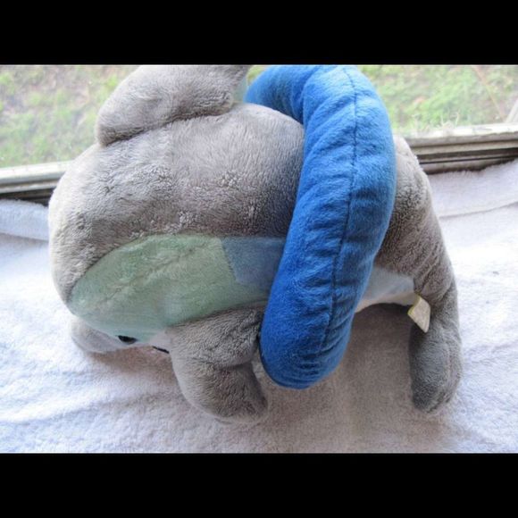 Dolphin with Float Ring Tube Soft Stuffed Plush Animal Marine Mammal Mascot Gift - Picture 2 of 6